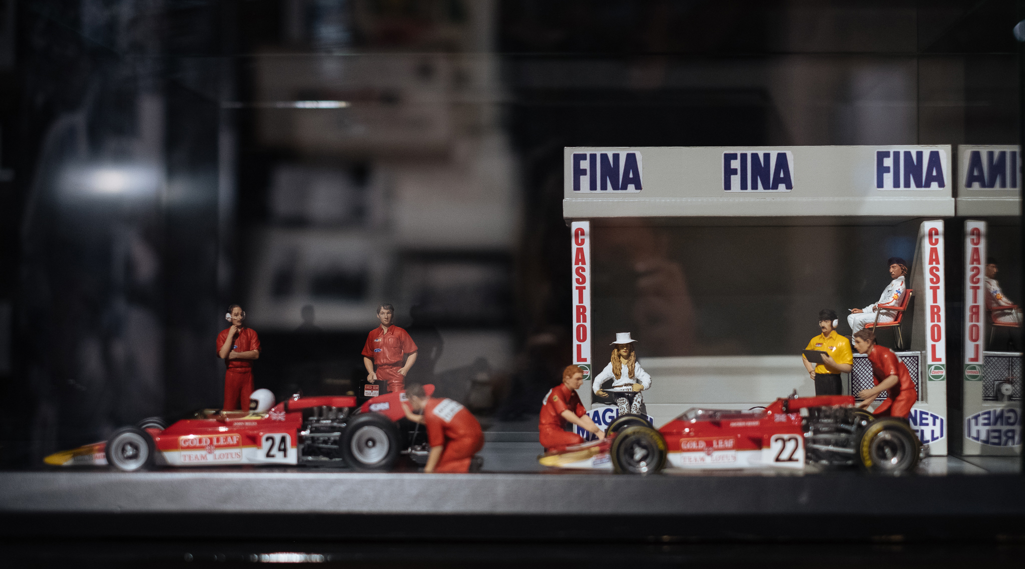 Diorama in der Ausstellung Jochen Rindt, Mythos, Graz © Lena Prehal