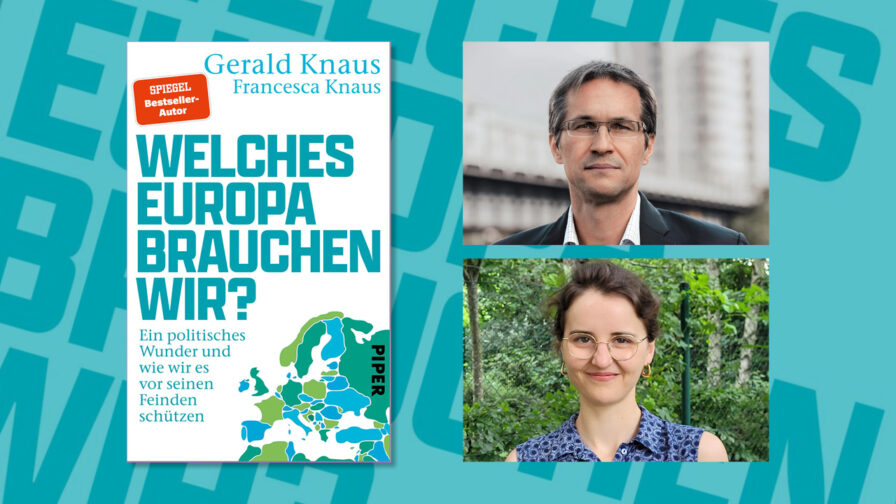 Buchumschlag von Welches Europa brauchen wir? mit Porträts, Erkundung der Zukunft Europas.